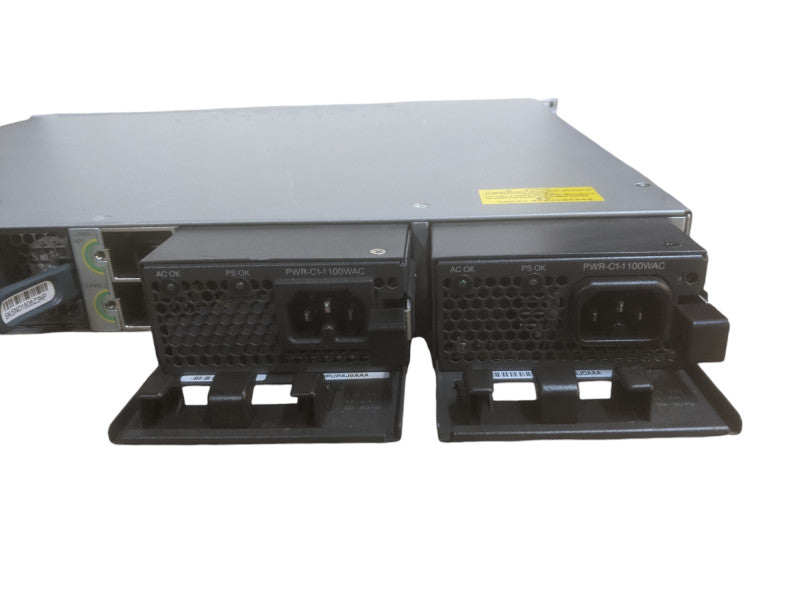 Cisco WS-C3850-48F-S V03 | 48-Port PoE+ Network Switch | 2x 1100w PSU