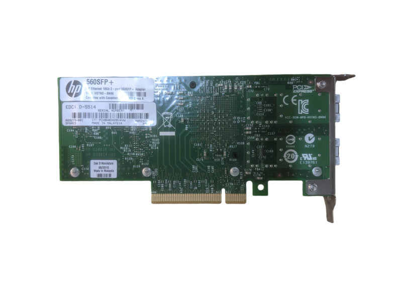 HP Ethernet 10gb 2-port 560SFP+ Adapter