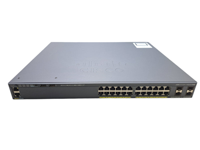 Cisco WS-C2960X-24PS-L | 24-Port Gigabit PoE+ 370W Switch | 4x SFP