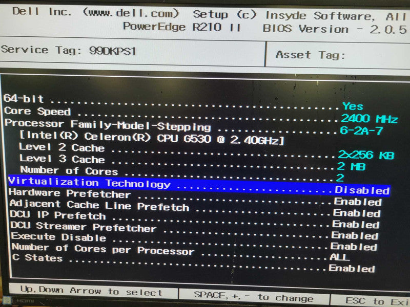 Dell PowerEdge 210 II - Celeron G530 | 4GB RAM | NO HDD | LSI SAS RAID Q%