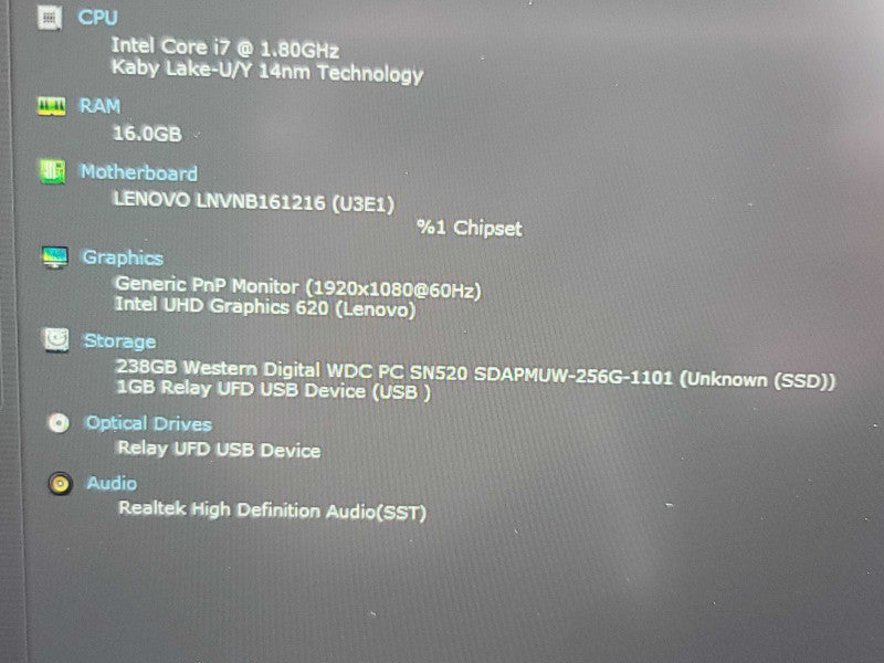 Lenovo ThinkBook 13s-IWL| i7-8565U| 16GB DDR4| 256GB SSD  β Lap200