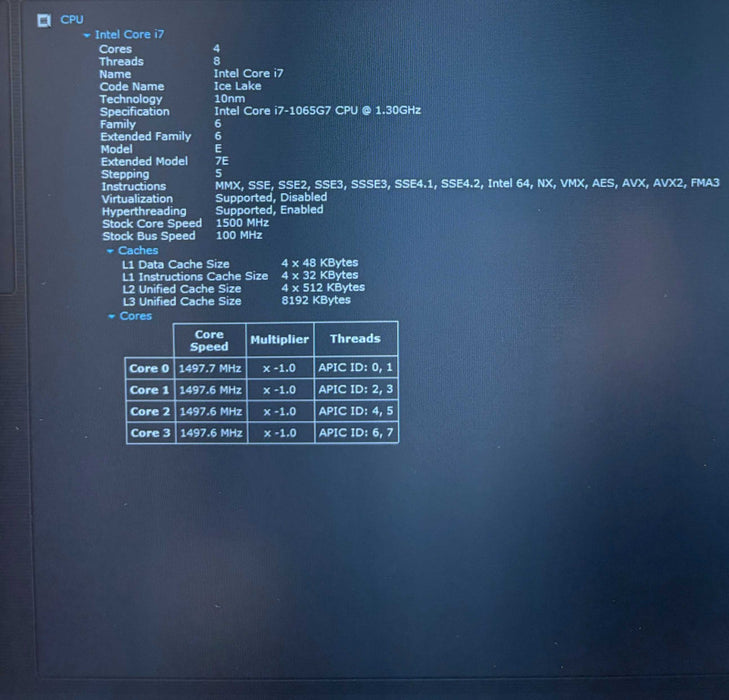 Lenovo ThinkBook 15-IIL 20SM i7-1065G7 16GB RAM 512GB SSD  Lap200