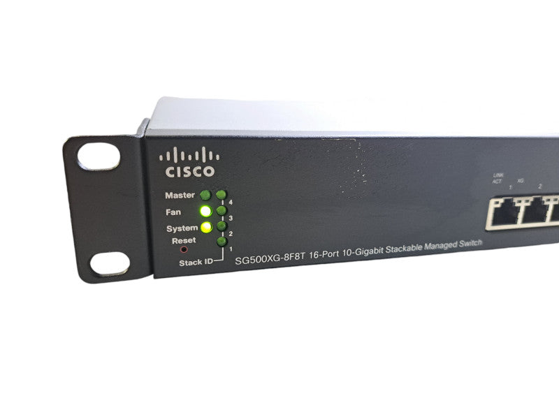 Cisco SG500XG-8F8T V04 | 8x 10G-Base-T, 8x SFP+ Stackable Managed Switch