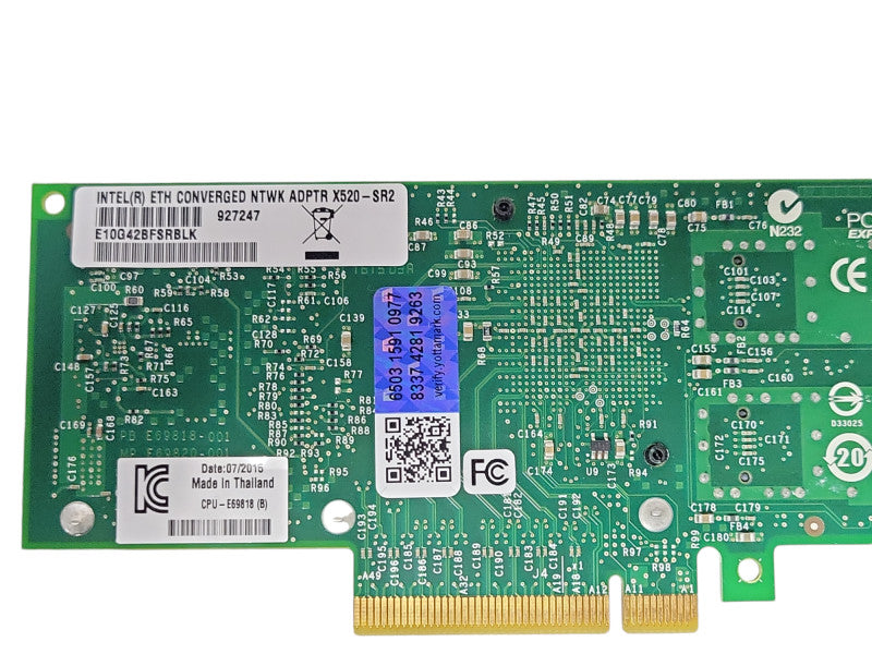 Intel ETH Converged Network Adapter X520-SR2 2-Port 10G, Full Height bracket Q_