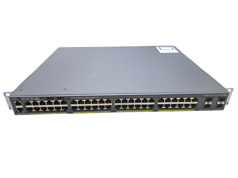Cisco WS-C2960X-48FPS-L | 48 Port Gigabit PoE+ 740W Switch | 4x SFP