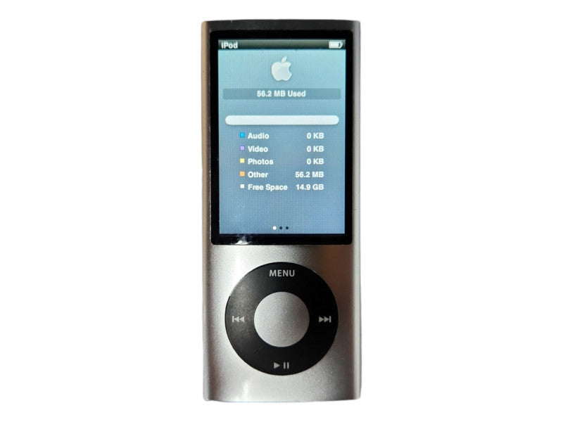 Apple iPod Nano 5th Generation Sliver (16 GB), Tested & Reset
