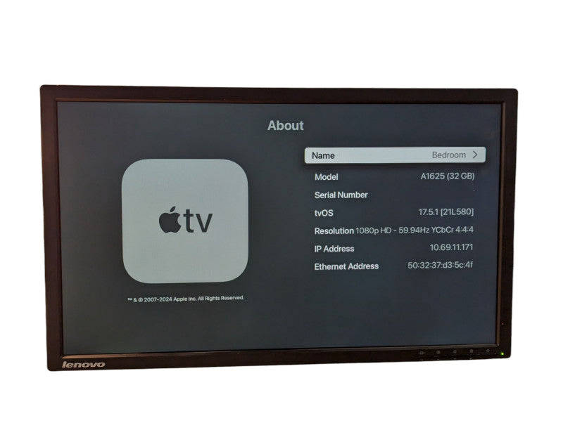 Apple TV HD (4th generation) A1625 32GB Wi-Fi Ethernet  Q-