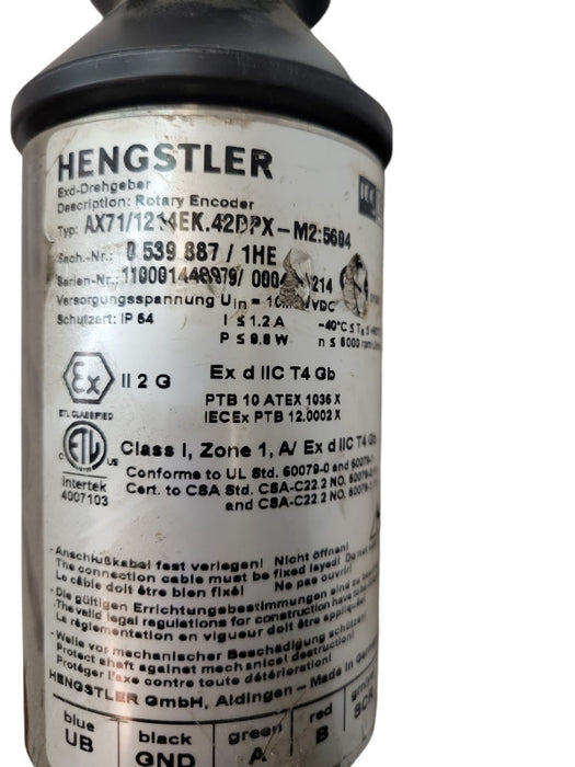 HENGSTLER Rotary Encoder AX71/1214EK.42DPX-M2.5604 Q%