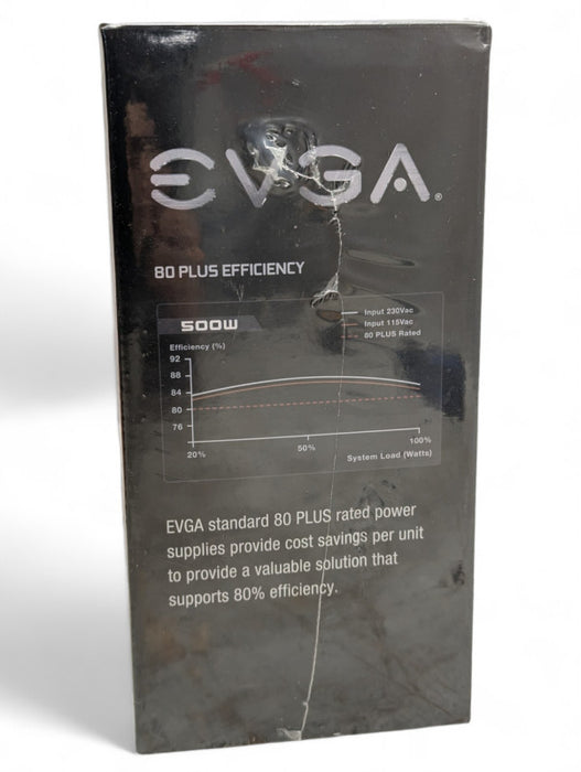 EVGA 500W 100-W1-0500-KR ATX Power Supply Q-
