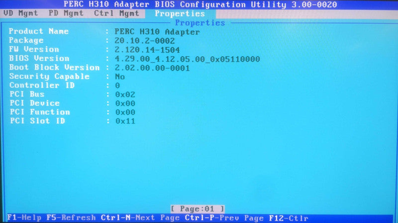 Dell Perc H310 | RAID SAS Controller PCI-E with 2PIN cable | Dell OHV52W