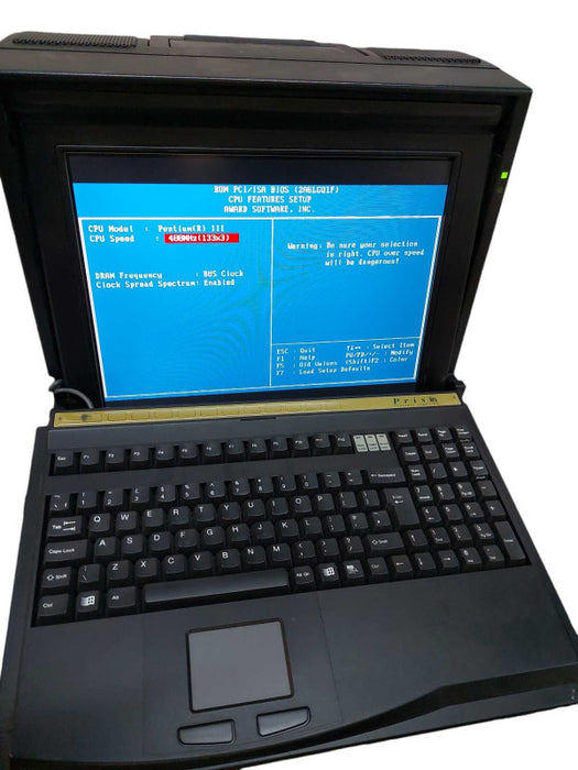 Vintage Prism N9 Portable Computer Suitcase Travel All in One TFT-XGA-15c =