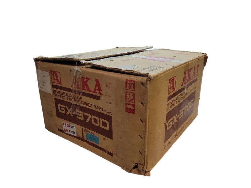 Akai GX-370D Reel to Reel Tape Recorder + Dust Cover + Box  %