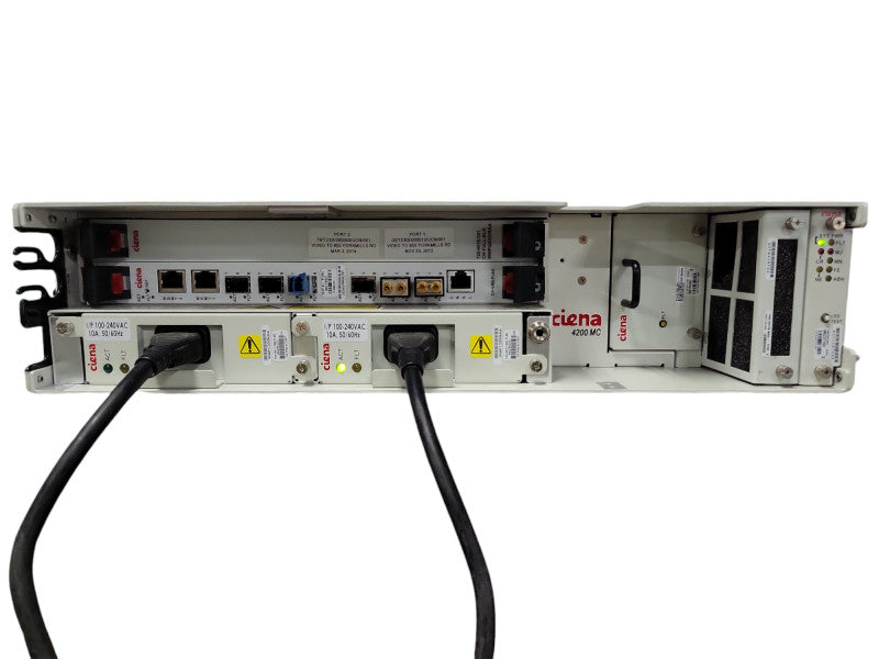 Ciena CN 4200 MC Chassis with CN-EM6-FLEX,  2x PSU, Read _