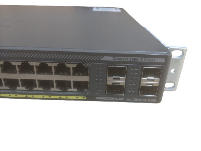 Cisco WS-C2960X-48FPS-L V01 | 48 Port Gigabit PoE+ 740W Switch | 4x SFP Q