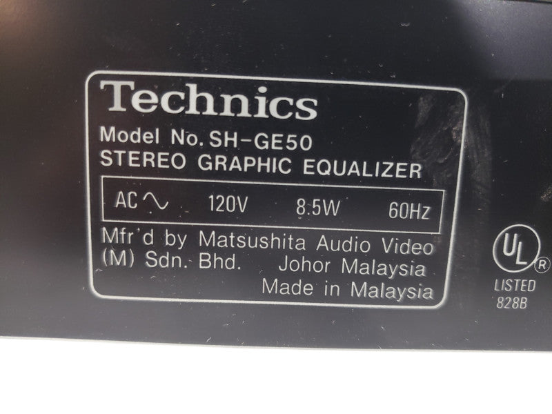Technics SH-GE50 Stereo Graphic Equalizer 7 Band
