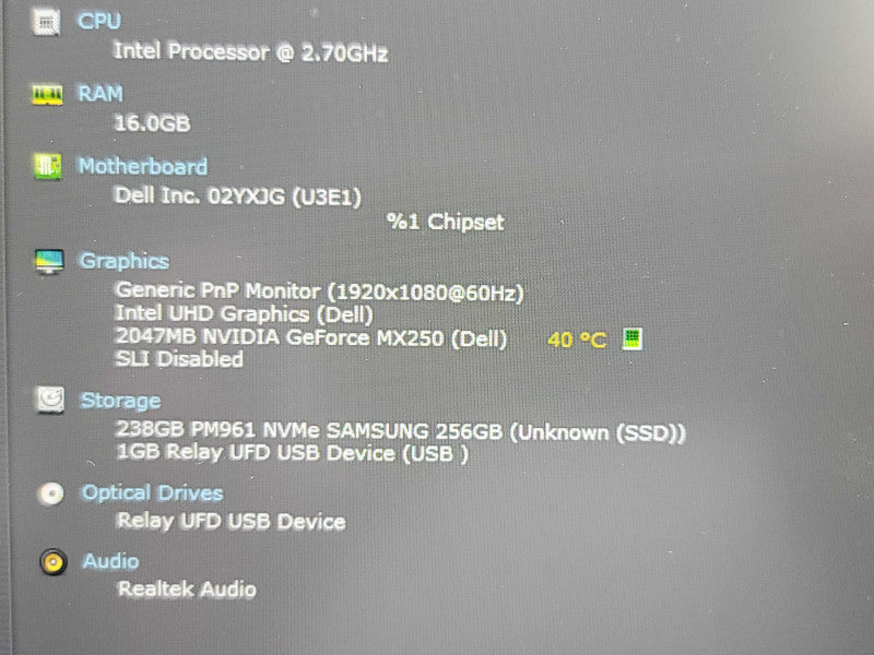 Dell Latitude 5411 | i7-10850H| 16GB DDR4| GeForce MX250| 256GB M.2 SSD READ  Qβ Lap200
