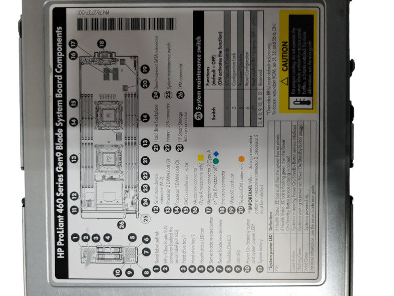 HP ProLiant BL460c Gen9 Blade Server x2 Intel Xeon E5-2698 v3 - No Ram Q_