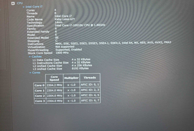 Lenovo ThinkPad E15 Intel Core i7-10510U@1.8GHz 16GB RAM 500GB SSD READ!  Lap200