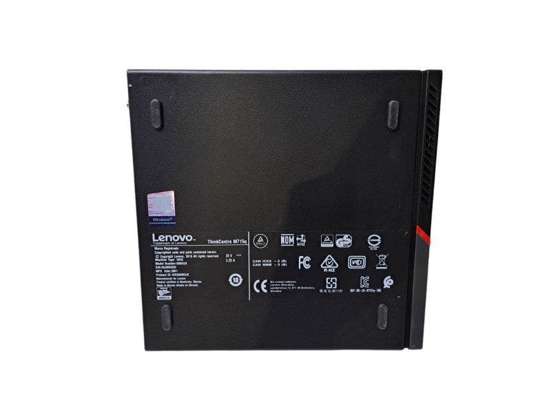 Lenovo M715q USFF| Ryzen 5 PRO 2400GE @3.2GHz 4C, 8GB DDR4, 256GB NVMe, Wi-Fi