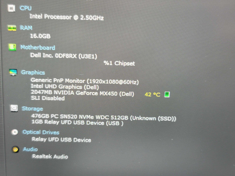 Dell Latitude 5421| i7-11850H| 16GB DDR4| MX450| 512GB SSD EAD β Lap200