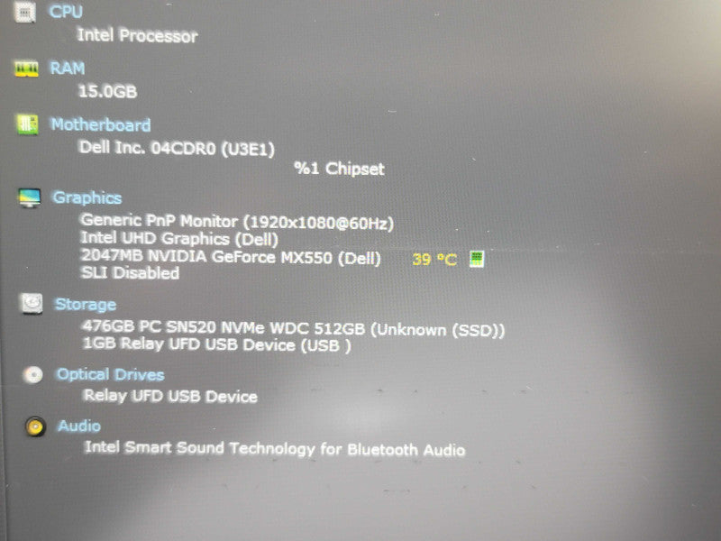 Dell Latitude 5431| i7-1270P| 16GB DDR5| MX550| 512GB NVMe READ β Lap200