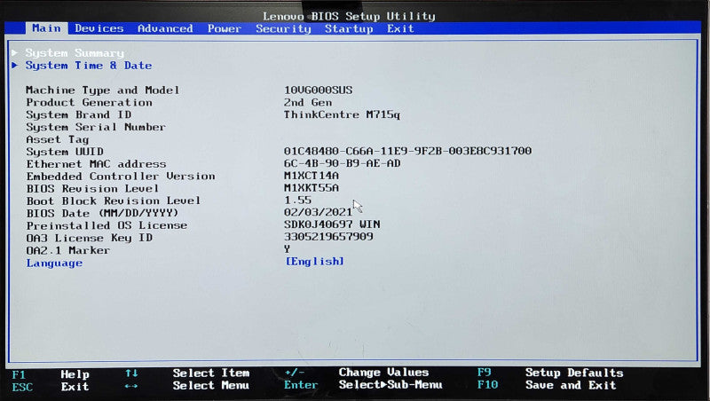 Lenovo M715q USFF| Ryzen 5 PRO 2400GE 3.2GHz 4C, 8GB DDR4, 256GB NVMe, Wi-Fi