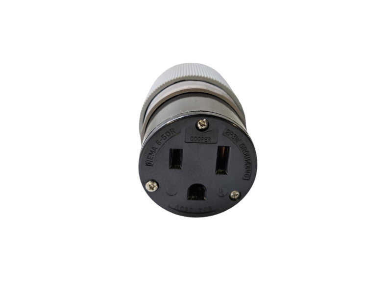 Bryant Electric 9650NC Straight Connector 50A 250V 2P 3W Thermoplastic *READ* Q