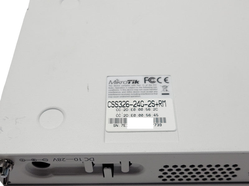 MikroTik CSS326-24G-2S+RM  24-Port Gigabit Ethernet Switch 2x SFP+ SEE _