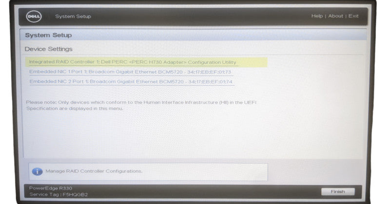 Dell PowerEdge R330 | Xeon E3-1220 v5 | 32GB DDR4 | No HDD | PERC H730