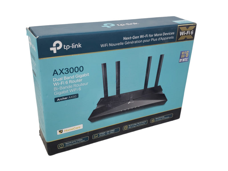 TP-LINK Archer AX3000 Dual-Band Wi-Fi 6 Gigabit Internet  Router Archer AX50