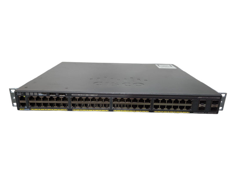 Cisco WS-C2960X-48FPS-L, 48 Port Gigabit PoE+ 740W 4x SFP Switch, + Stack