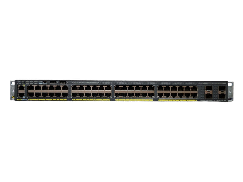 Cisco WS-C2960X-48FPS-L, 48 Port Gigabit PoE+ 740W 4x SFP Switch, + Stack