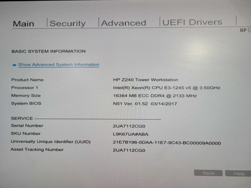 HP Z240 SFF Workstation | Xeon E3-1245 v6 @ 3.70GHz, 16GB DDR4 NO HDD !