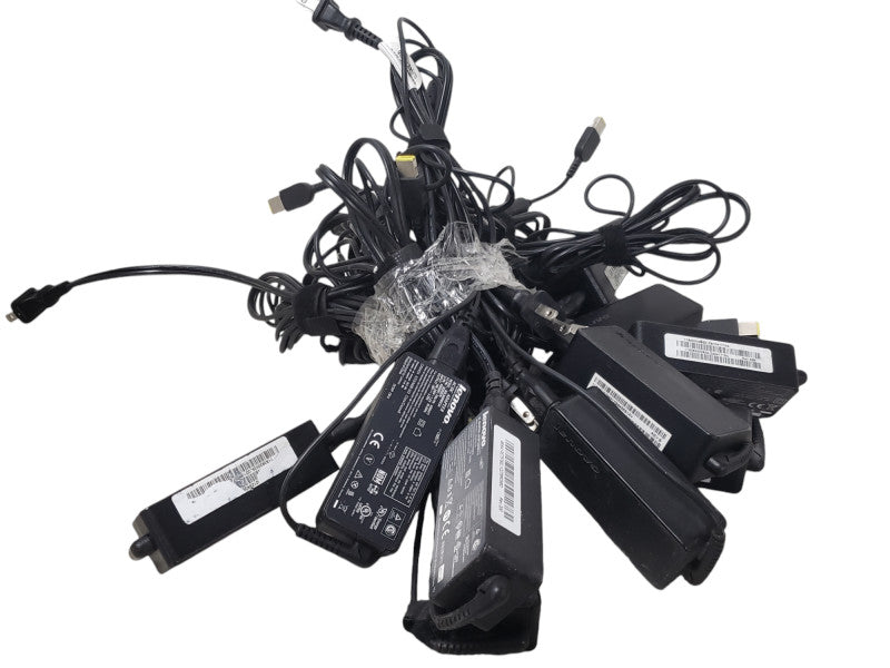 Set of 10xGenuine Lenovo Yellow Tip Laptop/USFF Desktop Adapter 45W|20V|2.25A