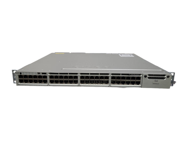 Cisco WS-C3850-48F-S 48-Port Gigabit PoE+ Switch, 2x 1100W PSU