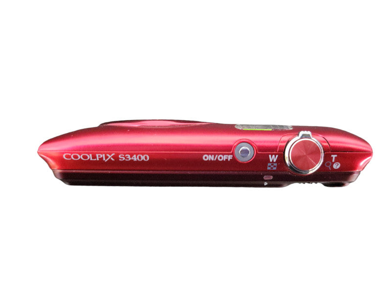 Nikon COOLPIX S3400 20MP Digital Camera 7x Zoom Red READ !