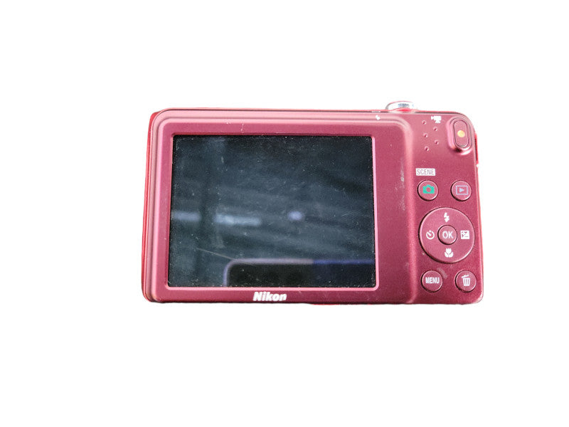 Nikon COOLPIX S3400 20MP Digital Camera 7x Zoom Red READ !