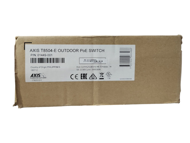 Axis Communications T8504-E Managed Outdoor PoE Switch 01449-001, READ