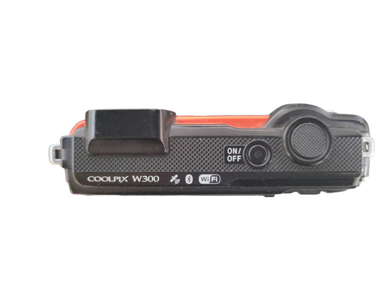 Nikon COOLPIX W300 Orange Waterproof Digital Camera READ !