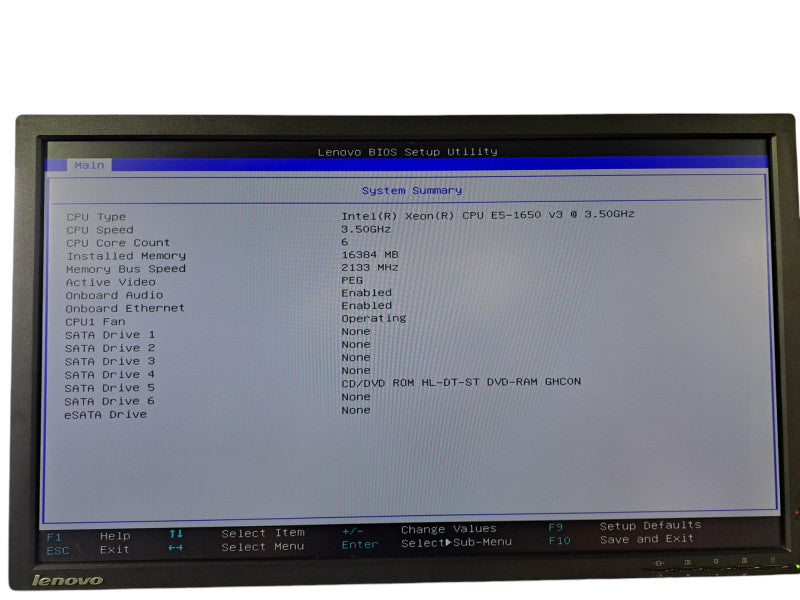 Lenovo ThinkStation P500 | Xeon E5-1650 v3 @3.50GHz, 16GB DDR4, Quadro K2000