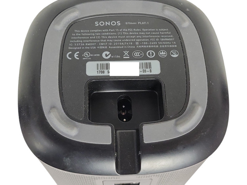 Sonos PLAY:1 Wireless Compact Speaker Wi-Fi Streaming, READ _