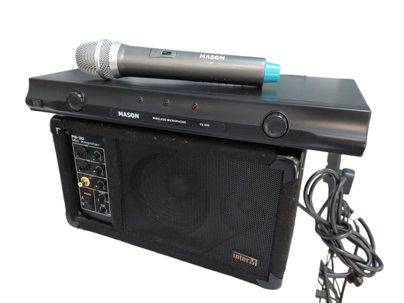 InterM Mic Amplifier Set PS-30 Mason Mic & Receiver VX-500 =