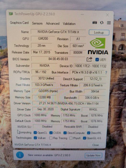 NVIDIA GEFORCE GTX TITAN X 12GB PCIE %