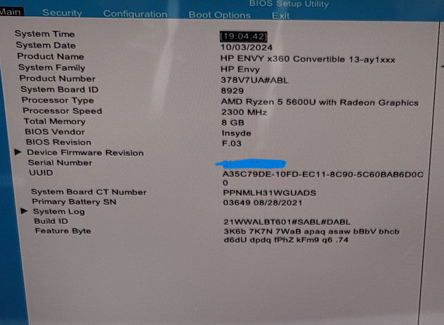 HP Envy x360 Convertible| Ryzen 5 5600U| 8GB RAM| NO SSD FOR PARTS/REPAIR  β BudLap