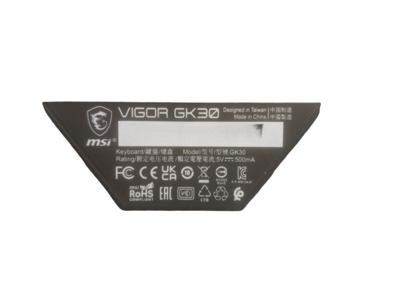 MSI Vigor GK30 | RGB Gaming Keyboard
