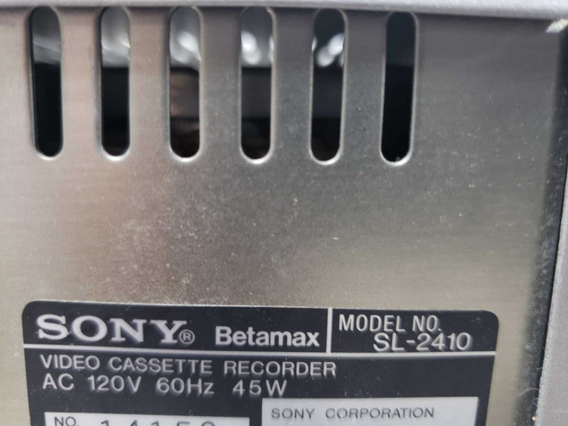 Vintage Sony SL-2410 Betamax HI-FI Stereo VCR