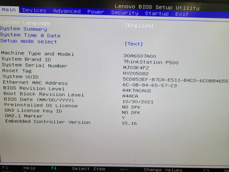 Lenovo ThinkStation P500 - Xeon E5-1650 v3 | 24GB RAM | NO HDD | QUADRO K2000 %