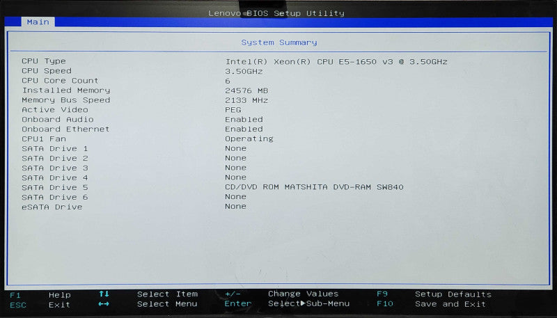 Lenovo ThinkStation P500, Xeon E5-1650 v3 3.50GHz, 24GB DDR4, Quadro K620