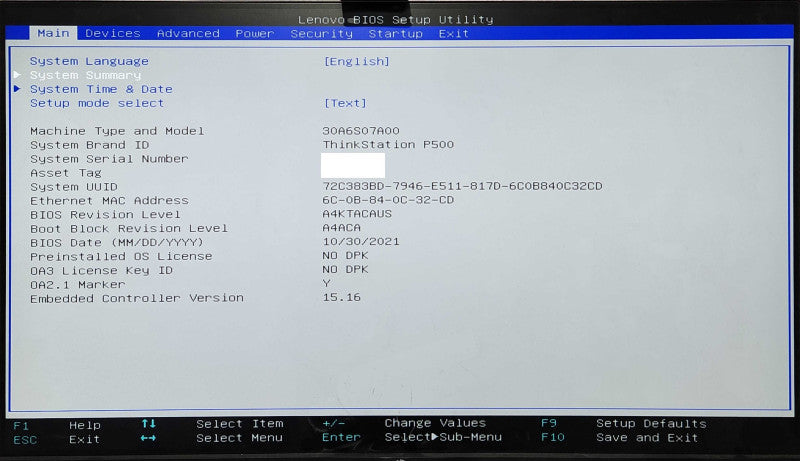 Lenovo ThinkStation P500, Xeon E5-1650 v3 3.50GHz, 24GB DDR4, Quadro K620