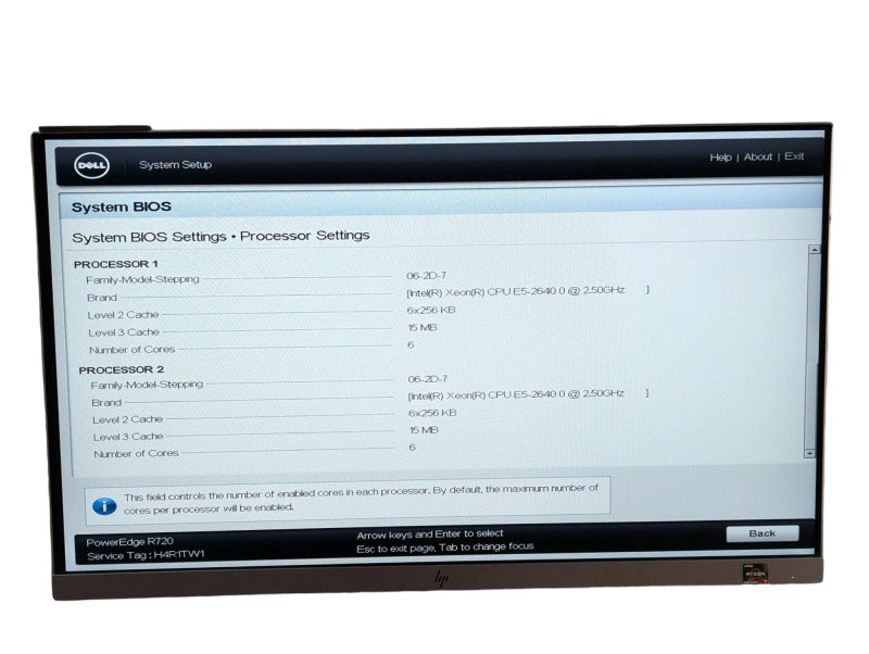 DELL PowerEdge R720 2x Intel Xeon E5-2640 0 @ 2.50Ghz 128GB RAM H710P mini  -